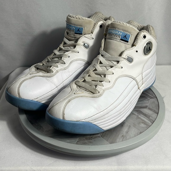 Nike Jordan Team J Mid White University Blue 644938-107 Men’s Size 12 Retro - Picture 3 of 9